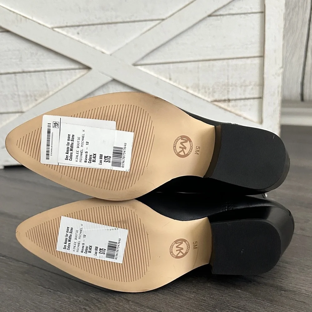 Michael Kors Sleek Black Ankle Booties - Picture 5 of 6